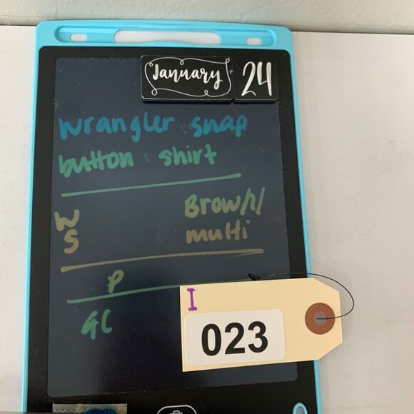 Wrangler Shirt Womens S Small Plaid As Real As Pearl Snap Button Western Pocket - Picture 12 of 13